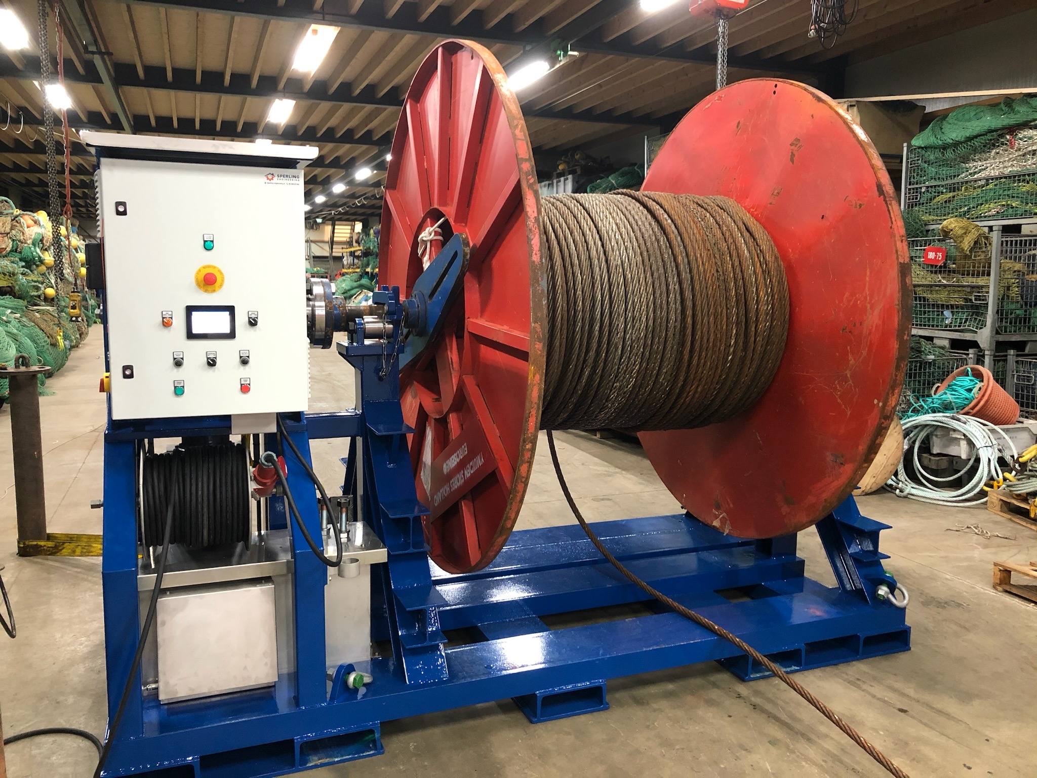 CT “constant tention” haspelmachine